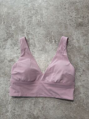 Lululemon Align V Neck Bra C/D Pink Peony Size 6